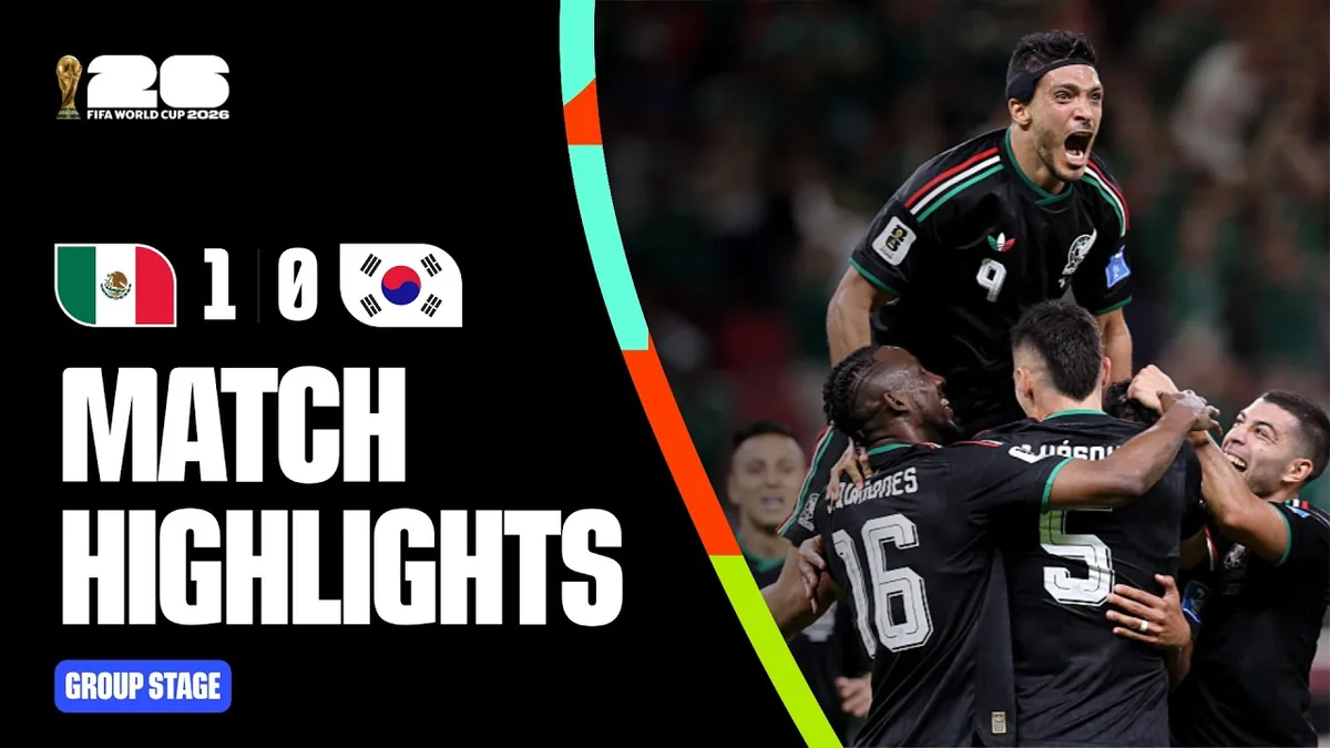 FIFA 공식 영상: 멕시코와 대한민국의 월드컵 경기 하이라이트 — 클릭하여 시청